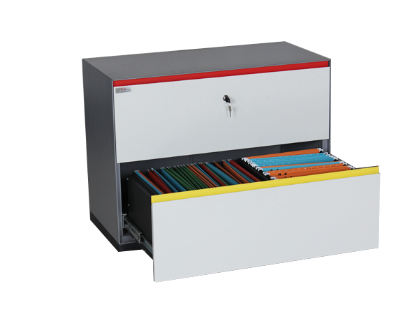 metal lateral 2 drawer filing cabinet