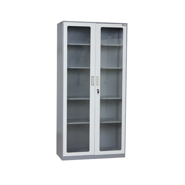 10mm thin edge front glass door Steel File Cupboard